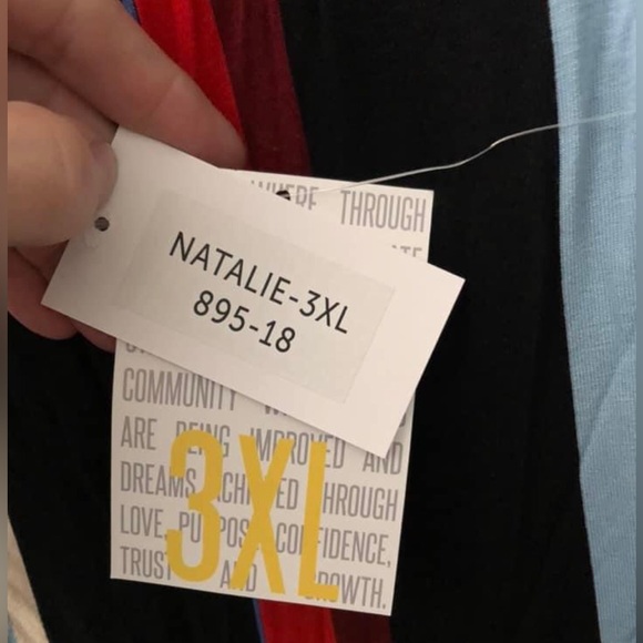 New with tags Lularoe Natalie jumpsuit - size 3x - Picture 4 of 5